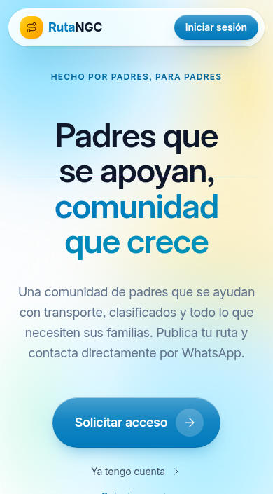 Página de inicio de RutaNGC