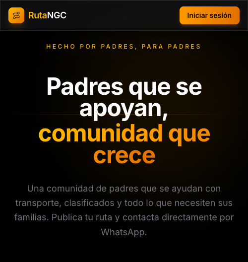 Página de inicio de RutaNGC