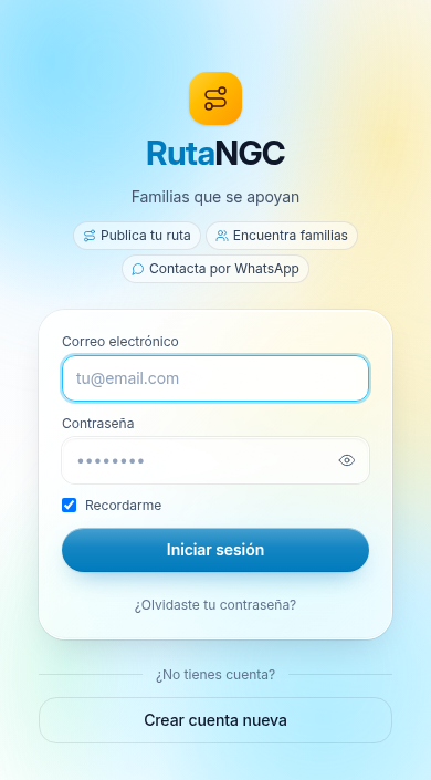 Página de inicio de sesión