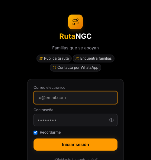 Página de inicio de sesión